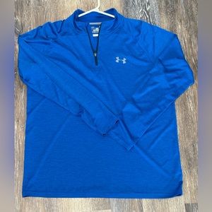 Under Armour Men's Royal Tech Quarter1/4 Zip Size L